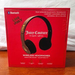 Juicy Couture Wireless Headphones (Gold & Black)